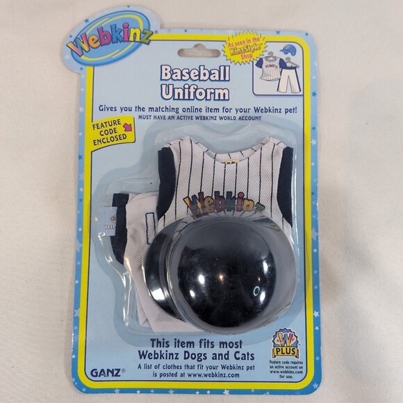Webkinz Clothes Baseball Uniform New With Unused Codes SEALED - Picture 1 of 8